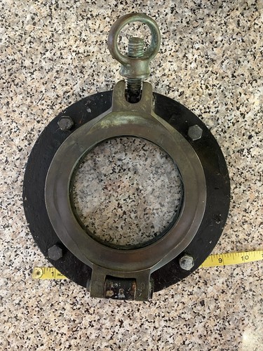 Brass porthole vintage - vintage, 9”