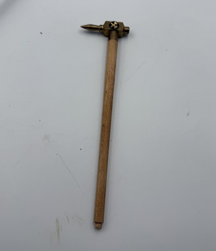 Vintage brass wood miner - brass,