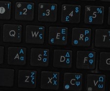 Qwerty Keys Greek Transparent