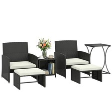 Outsunny 6 Piece Rattan Garden