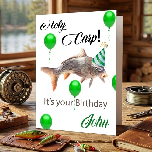 Personalised birthday carp - personalised,