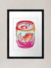 Pride Soda - Lesbian Framed
