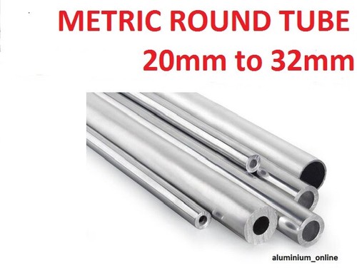 Aluminium round tube metric - aluminium,