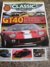 CLASSIC SPORTSCAR OCT 2006 GT40 FORD MGF STARTER CLASSIC PHANTOM CORSAIR