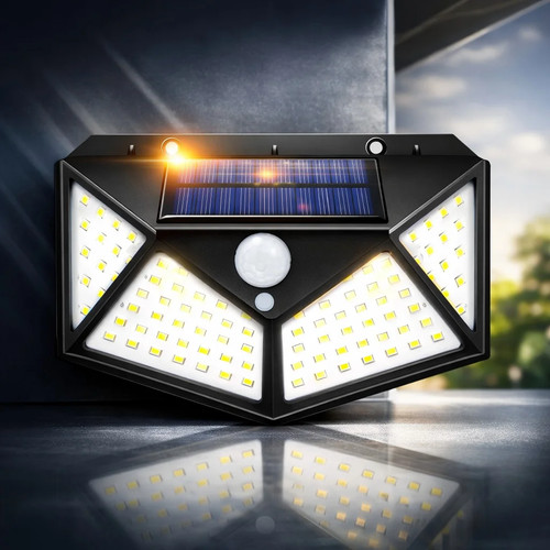 Solar powered 100 led motion - solar,