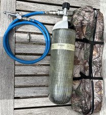 Dräger 6.8L Air Cylinder New Valve, Compresser Adapter Hose & Bag Multi-Purpose