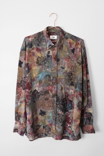 90s vintage silk abstract - 90s,