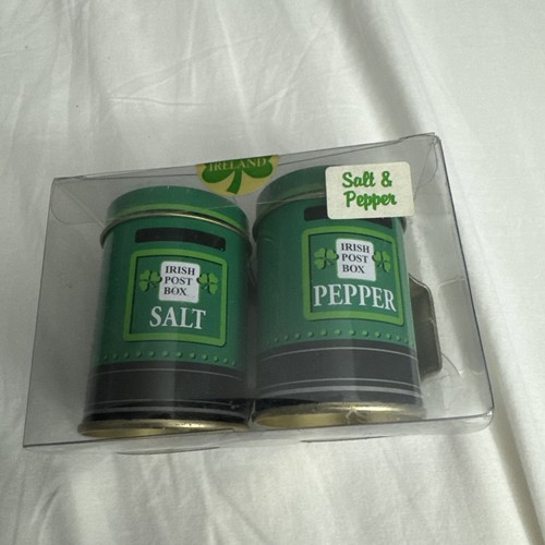 Salt pepper shakers irish - salt,