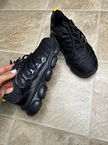 Black safety trainers with - safety,