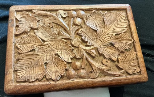 Vintage wooden handcrafted box - vintage,
