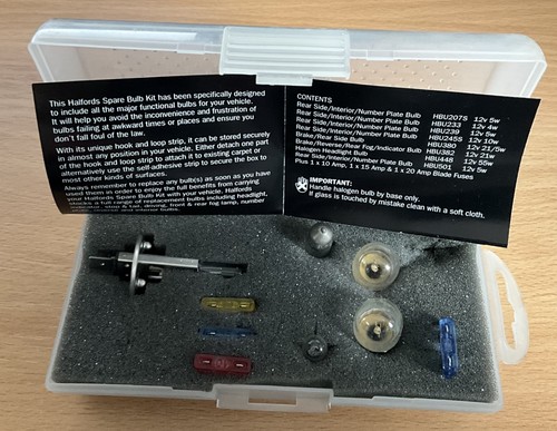 Halfords spare bulb kit - halfords, no.