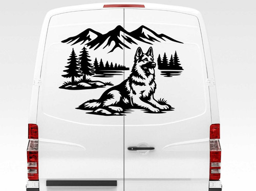 Car stickers german - stickers, shepard