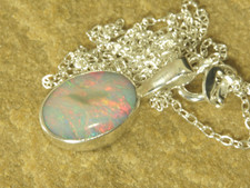Multicolour opal pendant