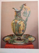 1862 MINTON MAJOLICA EWER
