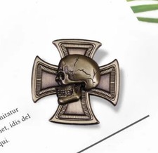 German skull and cross - cross, biker