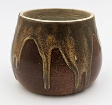 LÉON POINTU FRENCH CERAMIC SQUAT VASE / POT c1920's