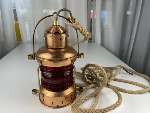 Brass ship lamp electric - ship's, lamp,