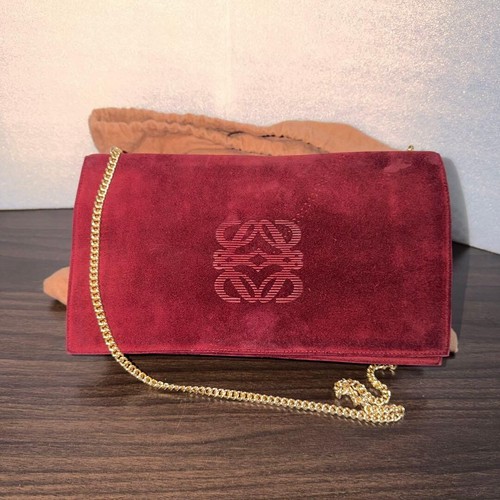 Loewe vintage red suede - loewe,