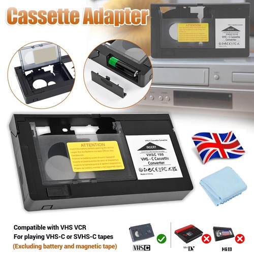 Vhs cassette adapter vcr - cassette,