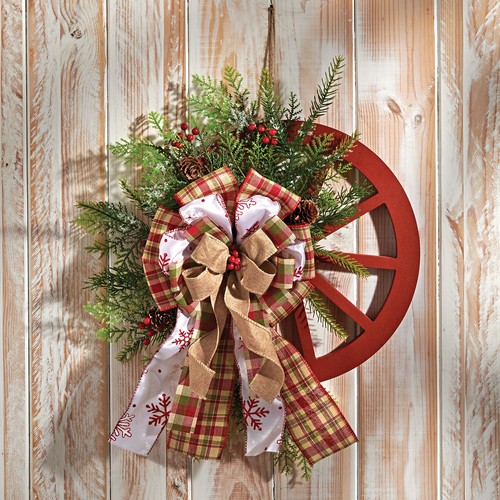 Decorative wooden wheel - decorative,