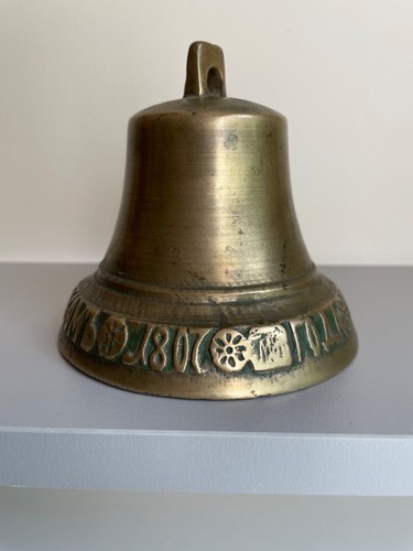 Antigue bronze bell by - an,