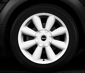 Mini genuine wheel rim hub - genuine, cap