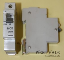 Crabtree Starbreaker - 6a to 40a Single Pole Type B MCB's rated @ 6kA Used B1U