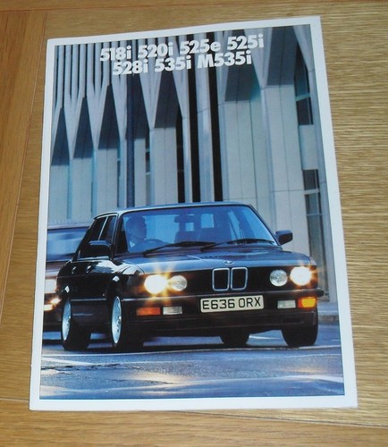 Bmw series e28 brochure - bmw,