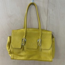 Coccinelle Yellow Leather Hand Bag With the Original Dust Bag