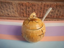 Small vintage honey pot with - vintage,