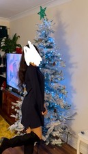 Full Christmas Tree White Snow