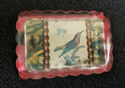 Antique glass paperweight - glass,