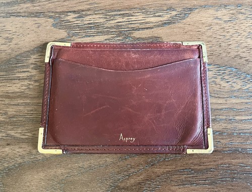 Vintage asprey red - red, leather