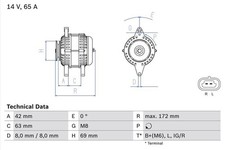 BOSCH 0986049051 Alternator