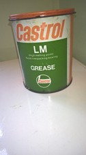 Vintage Castrol LM 1.1 Pound Grease Tin good condition