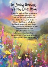 NEW A5 Size Graveside Memorial