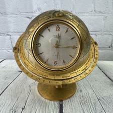 RARE IMEXAL WORLD TIME GLOBE DESK ALARM CLOCK