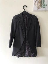 BOYS GREY TAILCOAT WEDDING MORNING COAT TAILS AGE 7