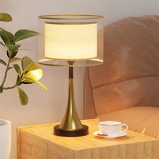 Matt gold table lamp - gold,