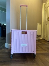 POWSTR Pull Along Trolly With Wheels Pink Brand New