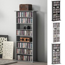 360 CD/185 DVD/185 Blu-ray Storage Unit with Adjustable Shelves CD Tower