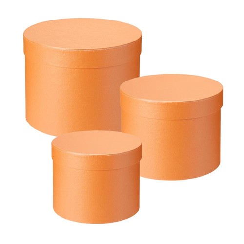 Hat boxes set - set, round