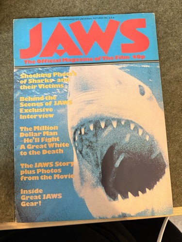 1975 jaws official magazine - 1975,