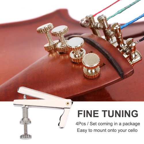 4pcs silver string - 4pcs, adjusters