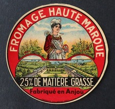 High-quality cheese label made