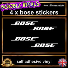 4x Bose stickers  50mm x 11mm