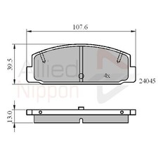 Brake Pads Set For Mazda RX 7