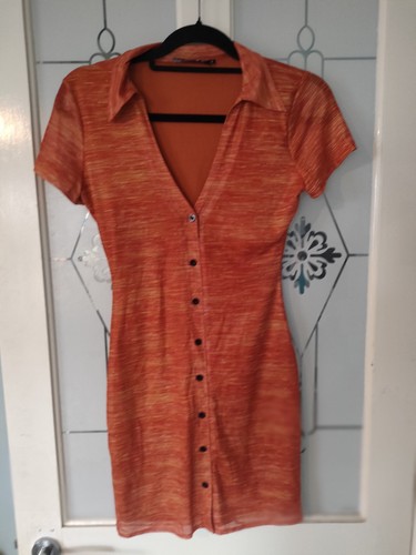 Motel womens orange button - motel,