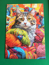 FELINE WHIMSY by CHERRY PAZZI, LOVELY 500 PIECE JIGSAW PUZZLE, COMPLETE - VGC