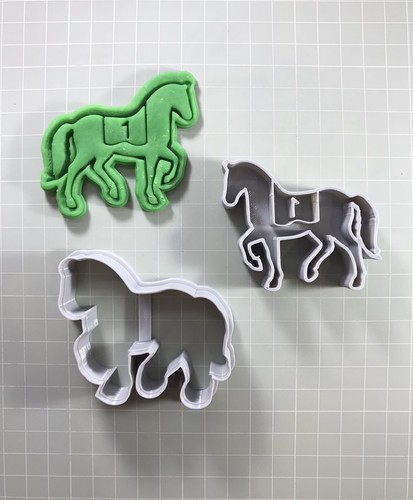 Racing horse cookie cutter - horse, |